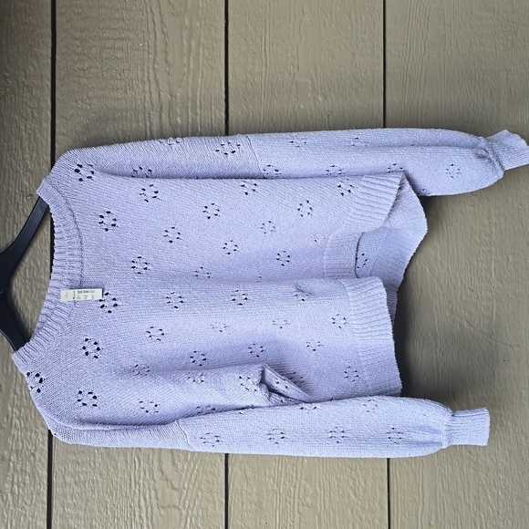 Madewell Pointelle Knit Pullover Sweater 2X NWT - Picture 4 of 9